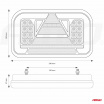 LED-Heckleuchte dynamisch KOMBI LINKS RCL-03-L