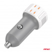 USB-A + USB-C Autoladegerät 38W 12/24V AMiO-03883