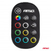 LED-Streifen für Autos, mehrfarbig, Multi-Farbe RGB mit Fernbedienung 2x30cm 12V AMIO-04579