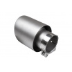 Endstück des Schalldämpfers 114mm Eingang 70mm Gebürstet