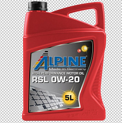 Synthetisches Motoröl Alpine 0W-20 RSL 1 oder 5 L