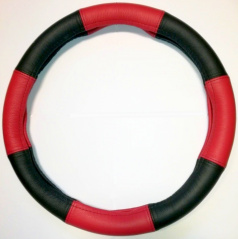 Lenkradbezug 100 % Leder 37-39 cm Rot