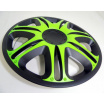 Radkappen - Radkappen Nascar Green Black 13-16" (je 1 Stück)