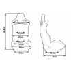 Sportverstellbare Sitze Kunstleder Slide Glock schwarz - 1 Stk