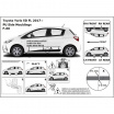 Türseitenschutzleisten, Toyota Yaris III, 2016-2019, HTB, 5d.