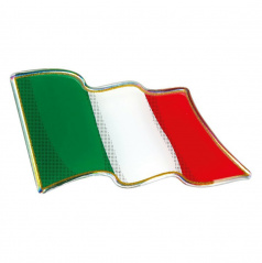 3D-Logo-Flagge von Italien 78x40 mm