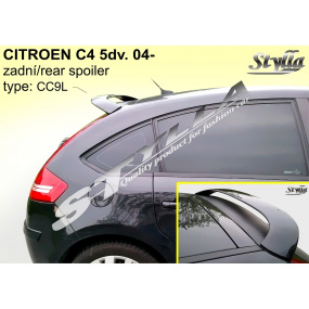 Citroen C4 5 Türen. 2004+ Heckspoiler (EU-Homologation) Citroen C4 5 Türen. 2004+ Heckspoiler (EU-Homologation)