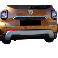Edelstahl-Heckstoßstangenabdeckung poliert Omtec Dacia Duster 2018+