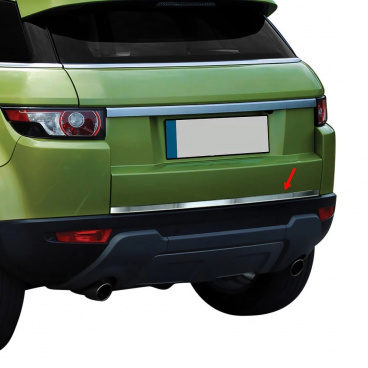 Polierte Edelstahlabdeckung der Unterkante des Kofferraums Range Rover Evoque 2011-2018 Polierte Edelstahlabdeckung der Unterkante des Kofferraums Range Rover Evoque 2011-2018