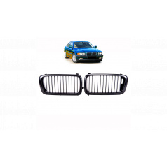 BMW 7 E38 Einzelrippe Matt Schwarz Grill