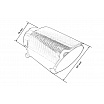 Endrohr 101mm Eingang 70mm Carbon Gloss