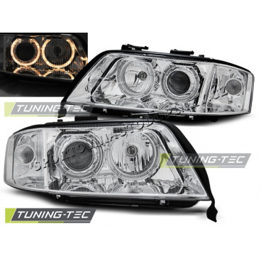 Audi A6 06.2001-05.2004 ANGEL EYES CHROM-KLARE SCHEINWERFER