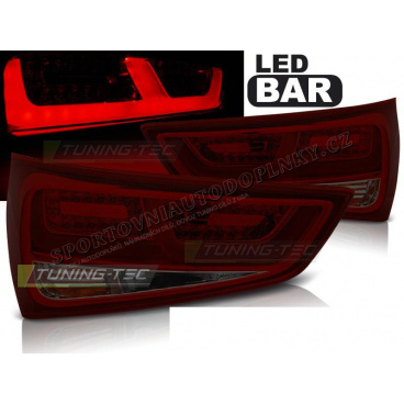 Audi A1 2010- Rückleuchten rot getönt LED BAR