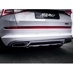 Heckstoßstangendiffusor schwarz glänzend „Klavierlack“, Škoda Kodiaq RS