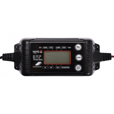 Ladegerät 4A 6/12V PB/GEL LCD-Display Ladegerät 4A 6/12V PB/GEL LCD-Display