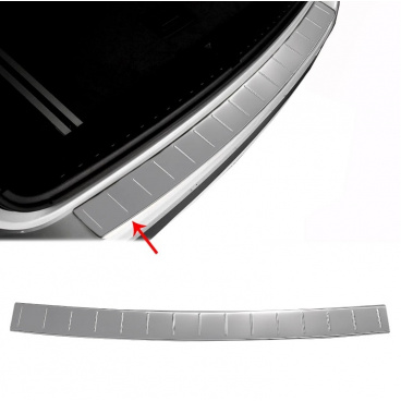 Polierte Edelstahlabdeckung der Oberkante der hinteren Stoßstange Mercedes A W176 2013-2018