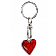 Roter Herz-Schlüsselanhänger