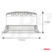 LED-Warnleuchte W28B 12V 24V AMIO-04106