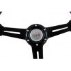 Lenkrad Pro 350mm Offset:40mm Leder Schwarz