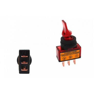 Umschalter Toggle Led Rot