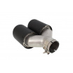 Endstück des Schalldämpfers 89mmx2 Eingang 63mm Carbon Matt