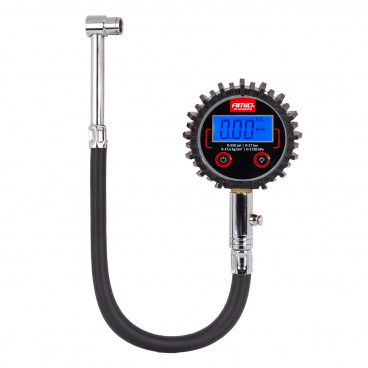 Digitales Manometer mit Schlauch und Rückstellventil 17 bar AMIO-04465