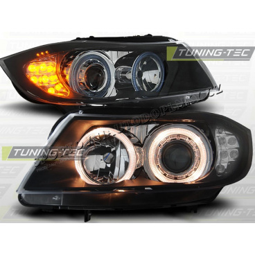 BMW E90/91 05-08 ANGEL EYES SCHWARZ - LED-BLINKER (LPBM90)