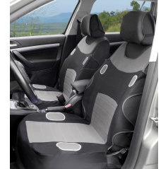 Autoabdeckung Las Vegas (2x Vorderteil mit Kopfstützen) grau