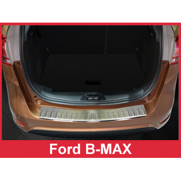 Edelstahlabdeckung - Schwellenschutz für die hintere Stoßstange Ford B-MAX 2012-16