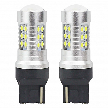 Glühbirnen T20 24 SMD CAN BUS (mit Widerstand) weiß 600K - 2 Stk