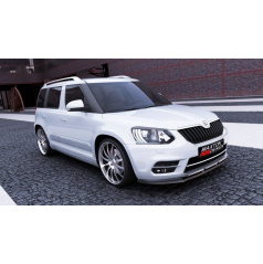 Spoiler unter der Frontstoßstange für Škoda Yeti, Maxton Design (glänzender schwarzer ABS-Kunststoff)