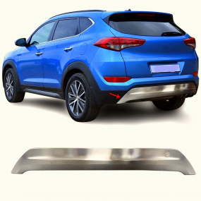 Heckschutz aus Edelstahl - Diffusor Hyundai Tucson 2015-19 gebürstet