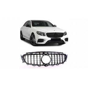 Grill Mercedes-Benz E W213 S213 A238 C238 GT Glänzend Schwarz
