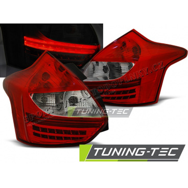Rückleuchte für Ford Focus 3 2011- Schrägheck, rote weiße LED