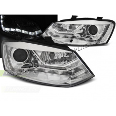 VW Polo 6R 2009-03.2014 Daylight-Chrom-Frontleuchten, klar