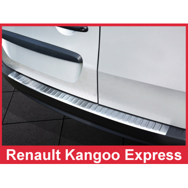 Edelstahlabdeckung - Schwellenschutz für die hintere Stoßstange Renault Kangoo Express 2012-16