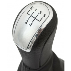 Schalthebelkopf mit Hülse Škoda Octavia I. Facelift 2000+ 1U 1.8,1.9TDI, 2.0 und 5 Silber