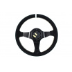 Sportlenkrad WRC 350 mm schwarzes Wildleder / silberne Naht