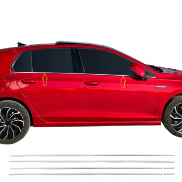 Untere Fensterverkleidung aus Edelstahl VW Golf VII HTB 2019+