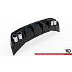 Stoßstangenaufsatz Cupra Formentor hinten V.3 + Auspuffblende Gloss Black silber