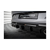 Stoßstangenaufsatz Cupra Formentor hinten V.3 + Auspuffblende Gloss Black silber
