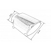 Endrohr 101mm Eingang 76mm Carbon Gloss