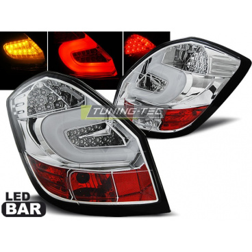 Skoda Fabia 2 2007-06.14 verchromte LED BAR-Rückleuchten