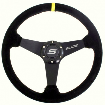 Sportlenkrad WRC SLIDE schwarz (Wildlederbezug) 350 mm