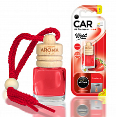 Lufterfrischer AROMA CAR WOOD STRAWBERRY