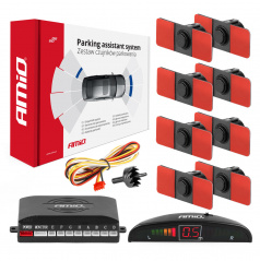 Parkassistent LED 8-Sensoren schwarz, innen 16,5mm