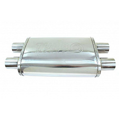 Mittelschalldämpfer 70mm TurboWorks LT 304SS 355mm
