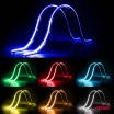 LED-Streifen für Autos, mehrfarbig, Multi-Farbe RGB mit Fernbedienung 2x30cm 12V AMIO-04579