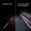 LED-Autolampen F25 SILVER FULL CANBUS 52W HB4 9006 12V 24V AMIO-04707