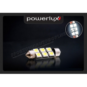 6 LED diody sulfit bílé 39 mm s odporem (CANBUS) II - 2 ks 